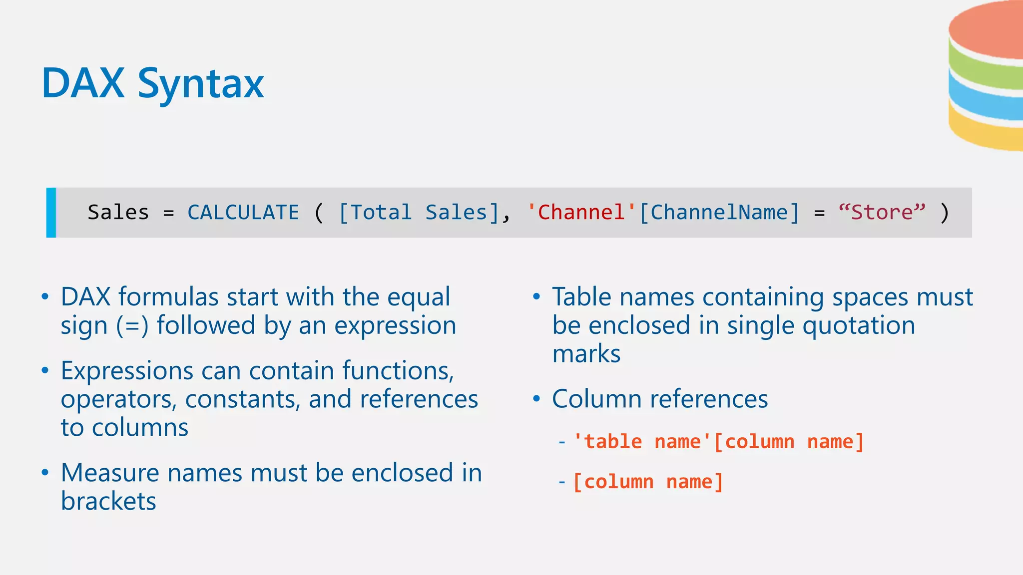 Introduction to DAX Language | PDF | Databases | Computer Software and ...