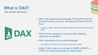 Introduction to DAX Language | PDF