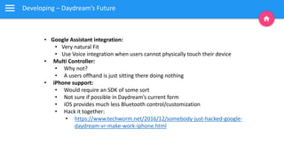 Introduction to DaydreamVR from DevFestDC 2017