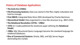 INTRODUCTION TO DBMS,advantages,data models,basic database structure | PPTX