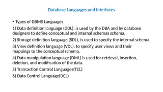 INTRODUCTION TO DBMS,advantages,data models,basic database structure | PPTX