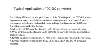 Introduction to DC-DC Conversion how to design a dc-dc convert | PPT