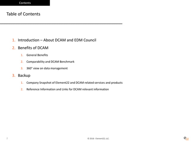 Introduction to DCAM, the Data Management Capability Assessment Model ...