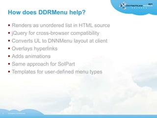 Ddrmenu Types Introduction to DDRMenu | PPTX