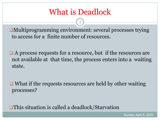 Introduction to deadlocks | PPT