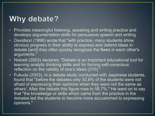 Introduction to debate | PPTX