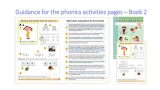 Guidance for the phonics activities pages – Book 2
 