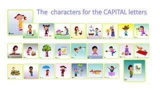 The characters for the CAPITAL letters
 