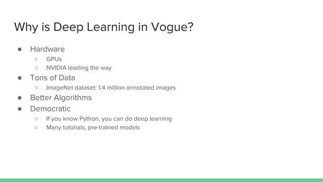 Introduction to deep learning using python | PDF