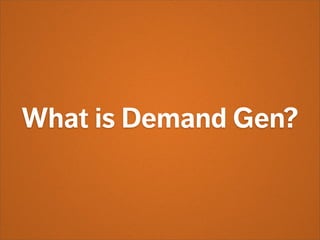 Introduction to B2B Demand Generation