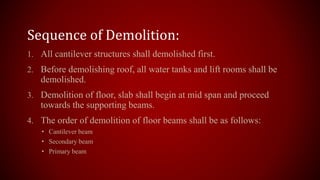 Demolition Through Worksheet Introduction to demolition | PPTX