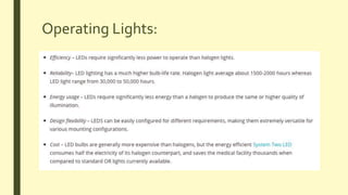 Operating Lights:
 