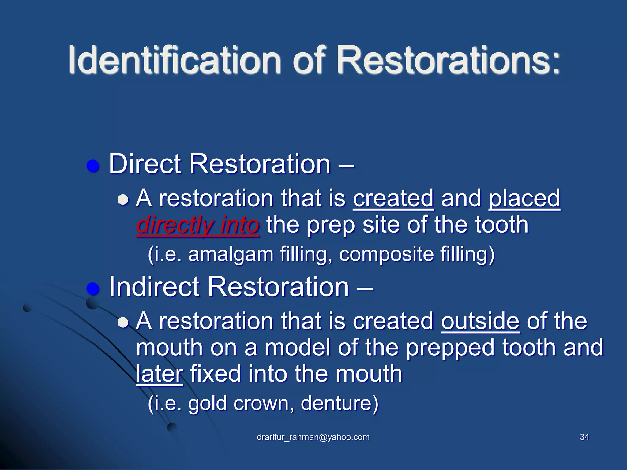 Introduction to dental materials Lecture 1-2 | PPSX