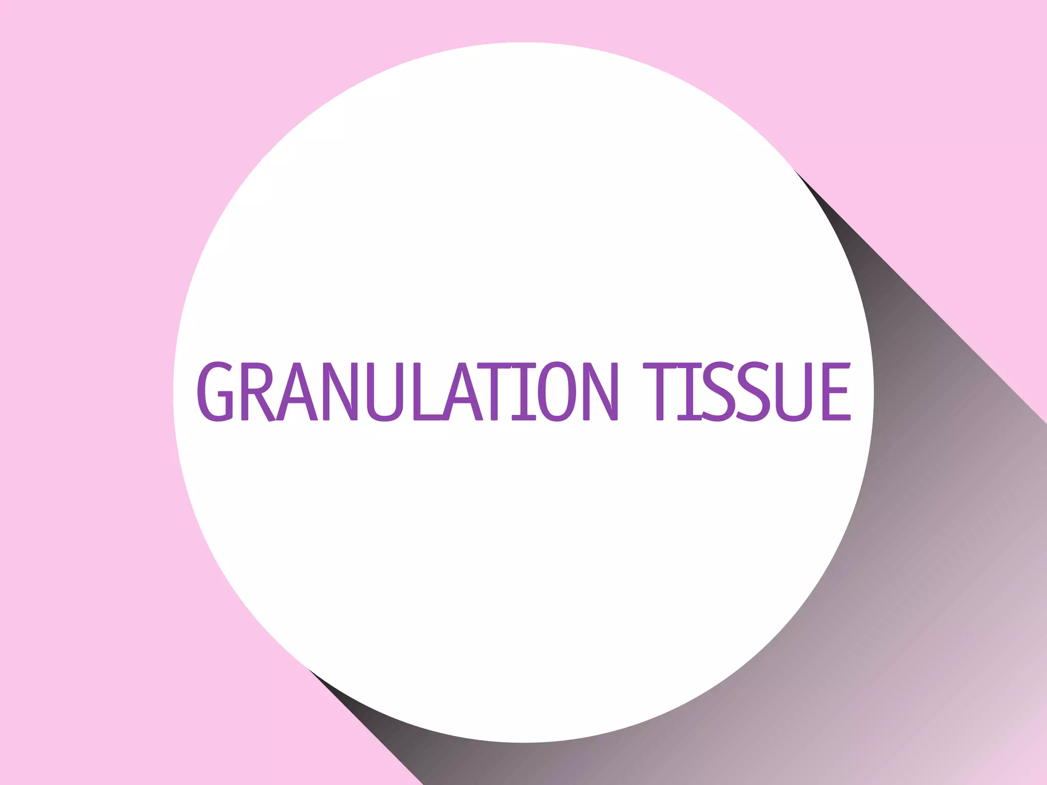 GRANULATION TISSUE