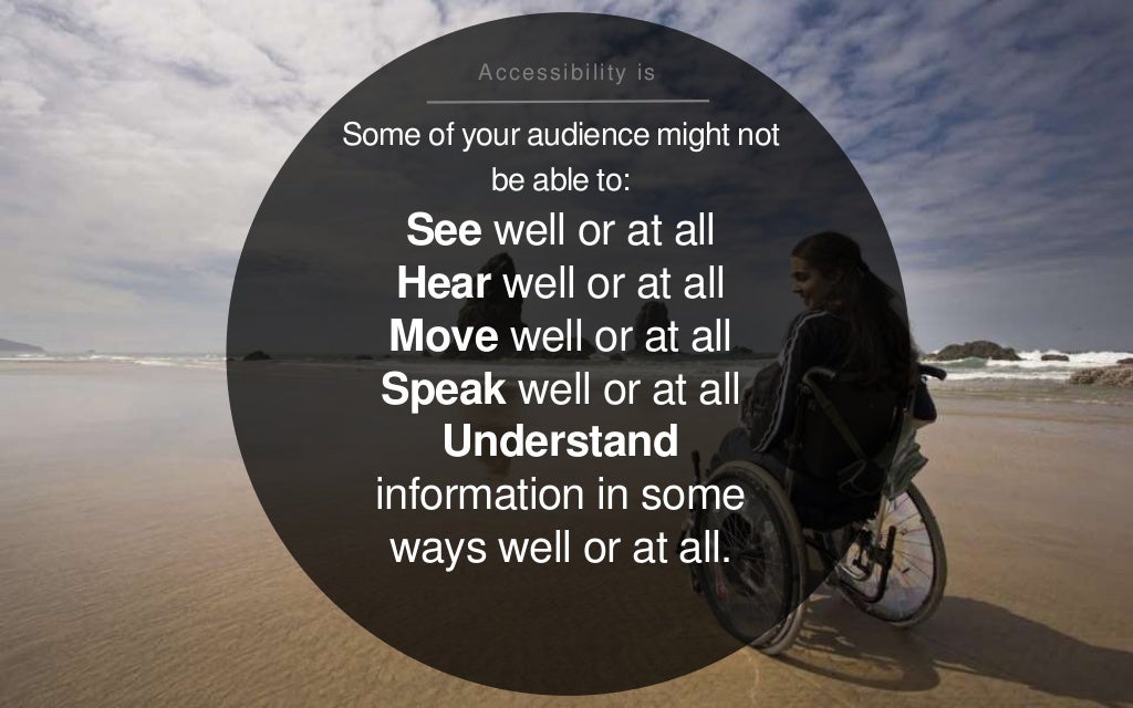 Introduction to accessibility design