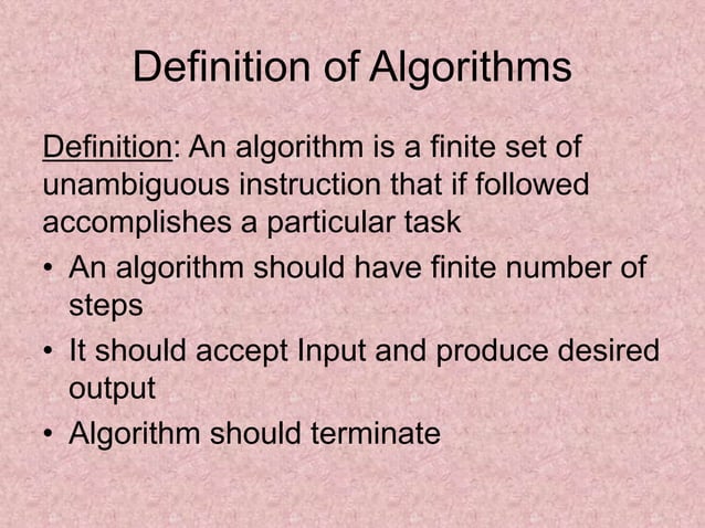 Introduction to design and analysis of algorithm | PPT | Web ...