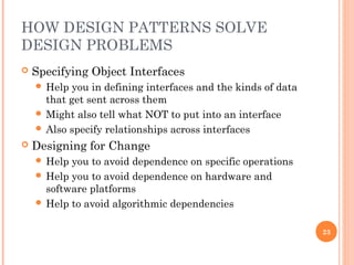 Introduction to design patterns | PPT
