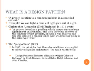 Introduction to design patterns | PPT