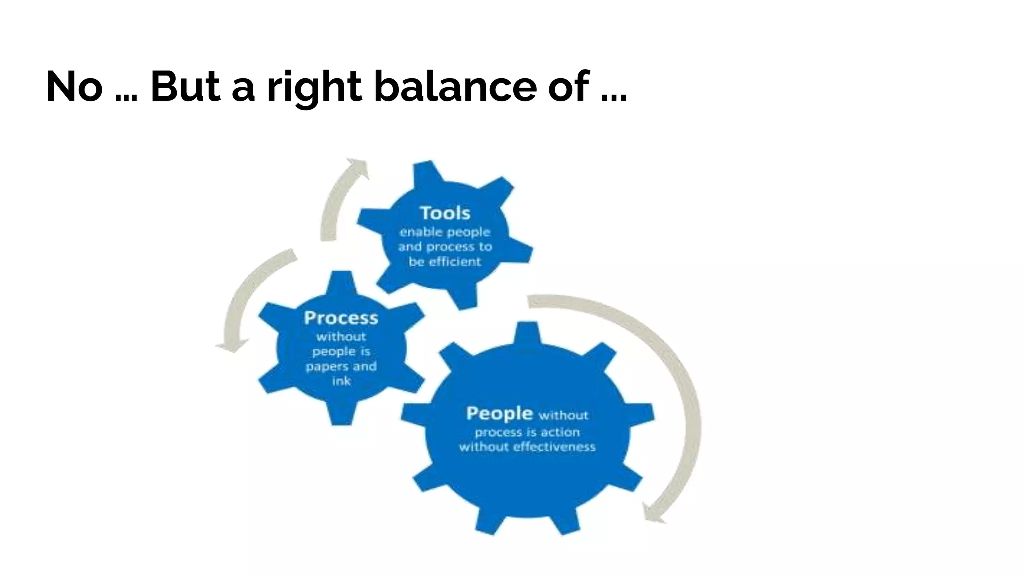 No … But a right balance of ...
 