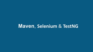 DEVOPS CERTIFICATION TRAINING www.edureka.co/devops
How Does Software Development Take Place?
Maven, Selenium & TestNG
 