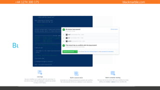 +44 1274 300 175 blackmarble.com
Built to Scale
 