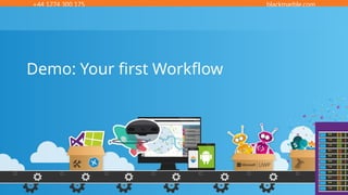 +44 1274 300 175 blackmarble.com
Demo: Your first Workflow
 