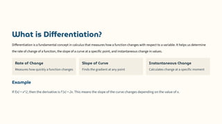 Introduction to Differentiation and Its Relation with CSE | PDF