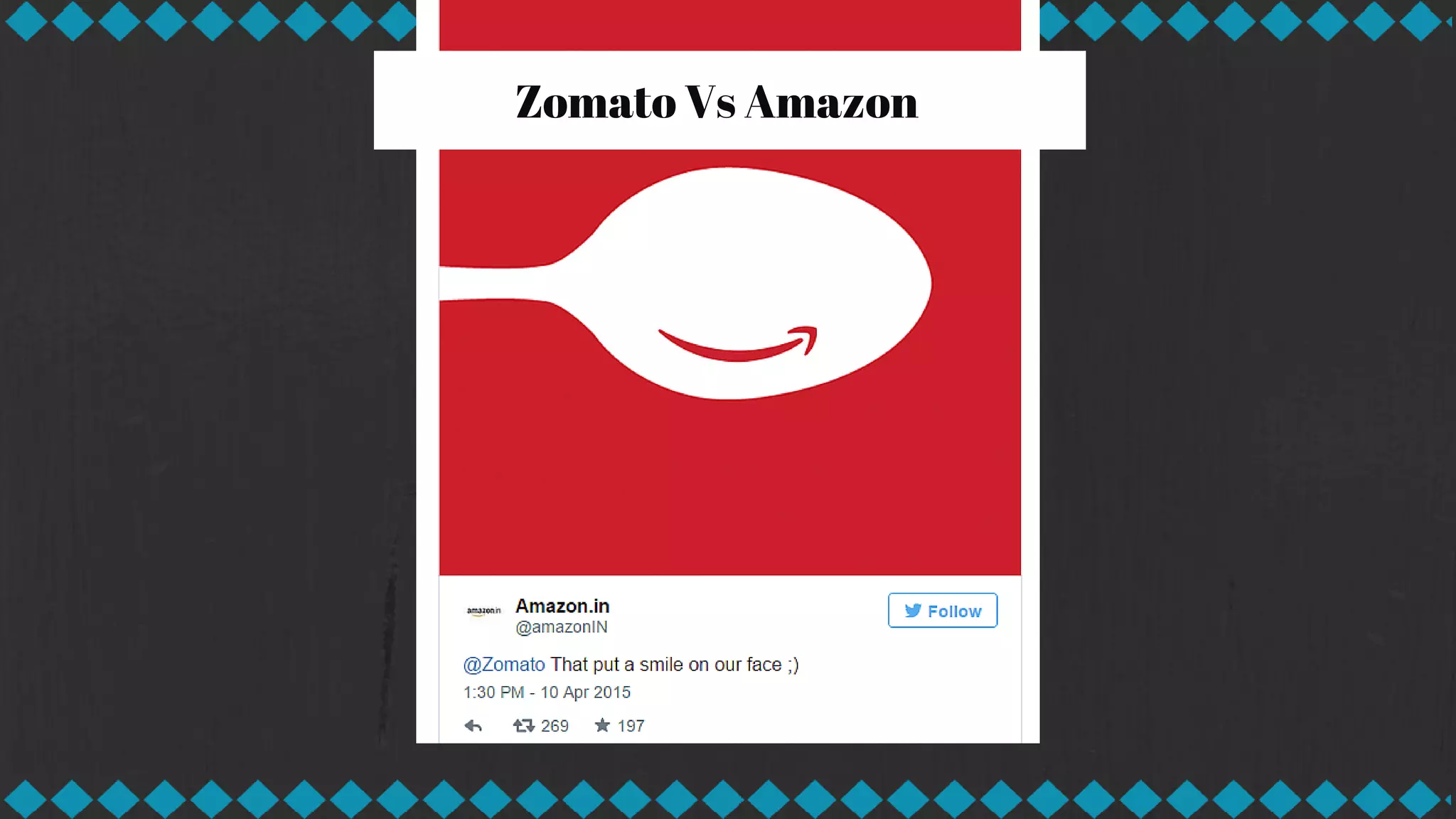 Zomato Vs Amazon
 