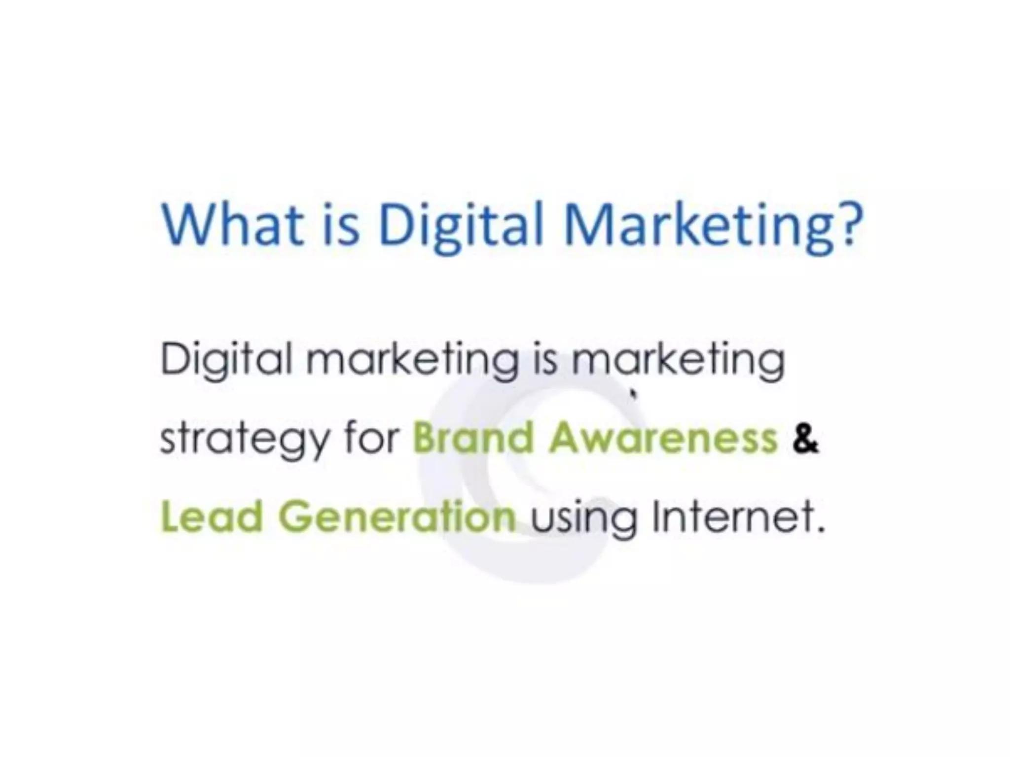 Introduction to digital marketing elerning | PPT