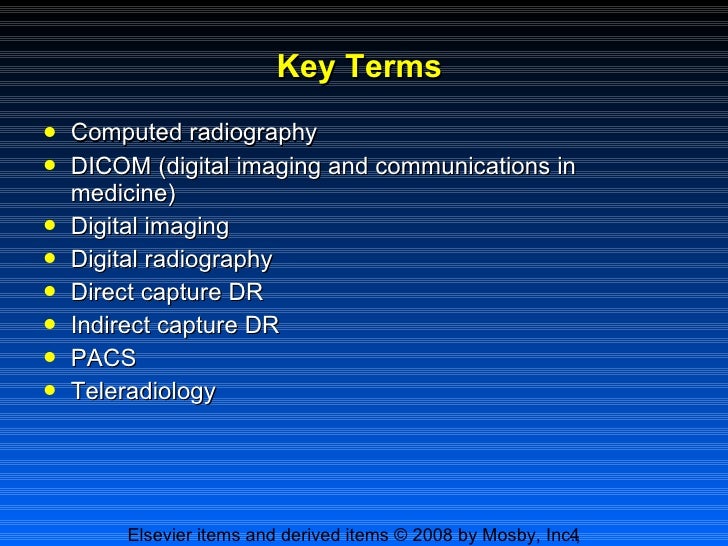 Introduction to digital radiography and pacs