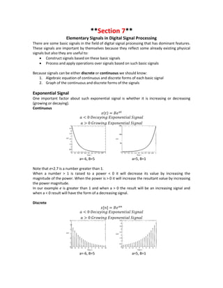 Introduction to Digital Signal Processing (DSP) - Course Notes | PDF