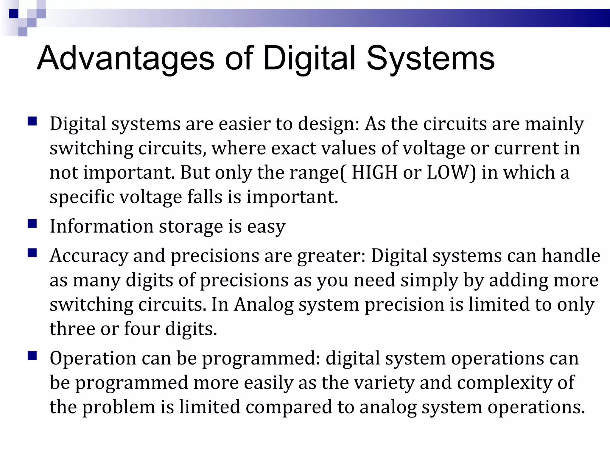 Introduction to digital system | PPT