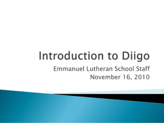Introduction to diigo