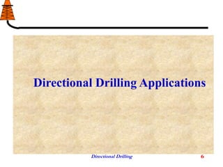Directional Drilling 6
Directional Drilling Applications
 