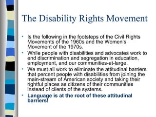 Introduction To Disabilities | PPT