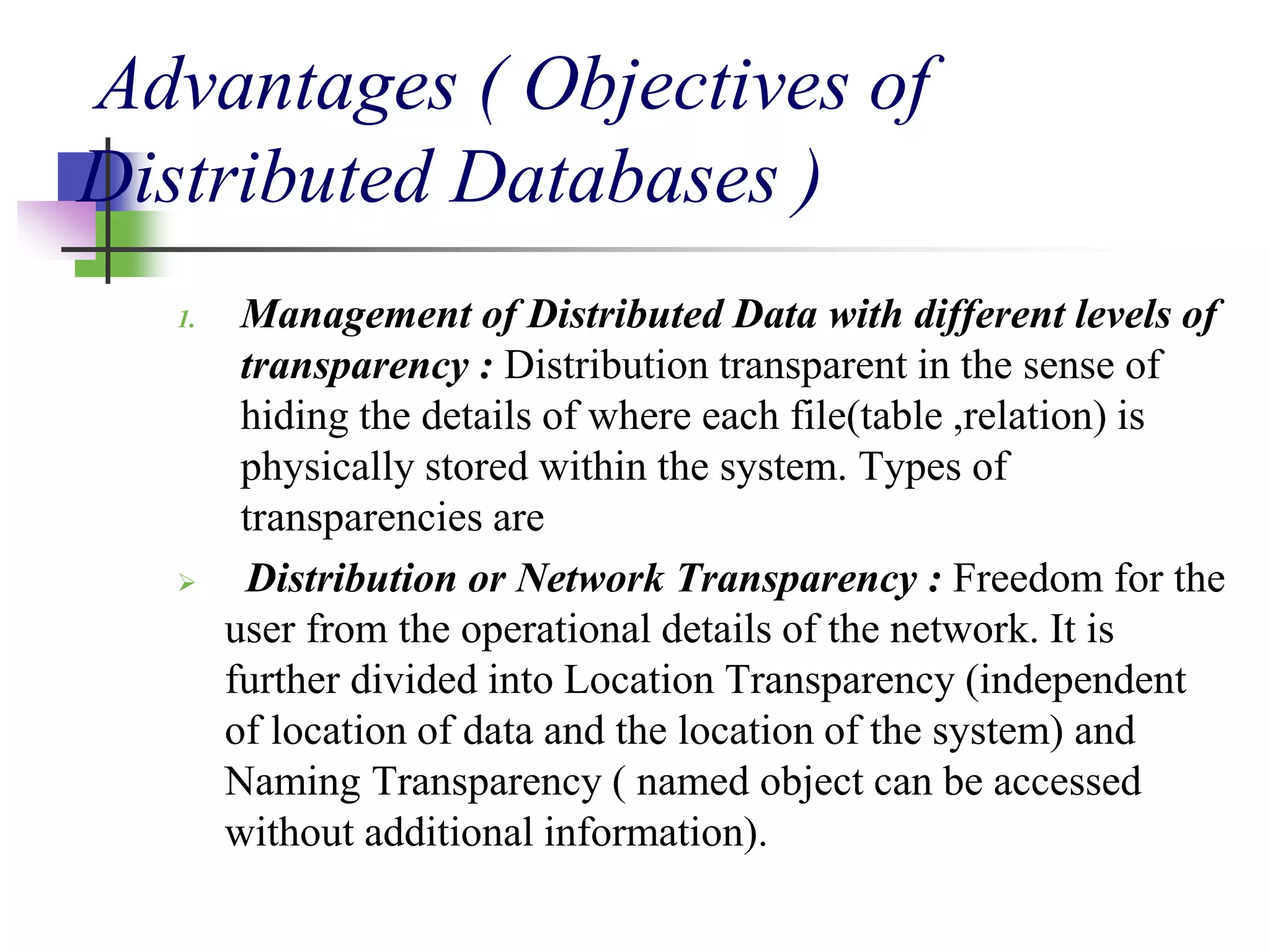 Introduction to distributed database | PPT