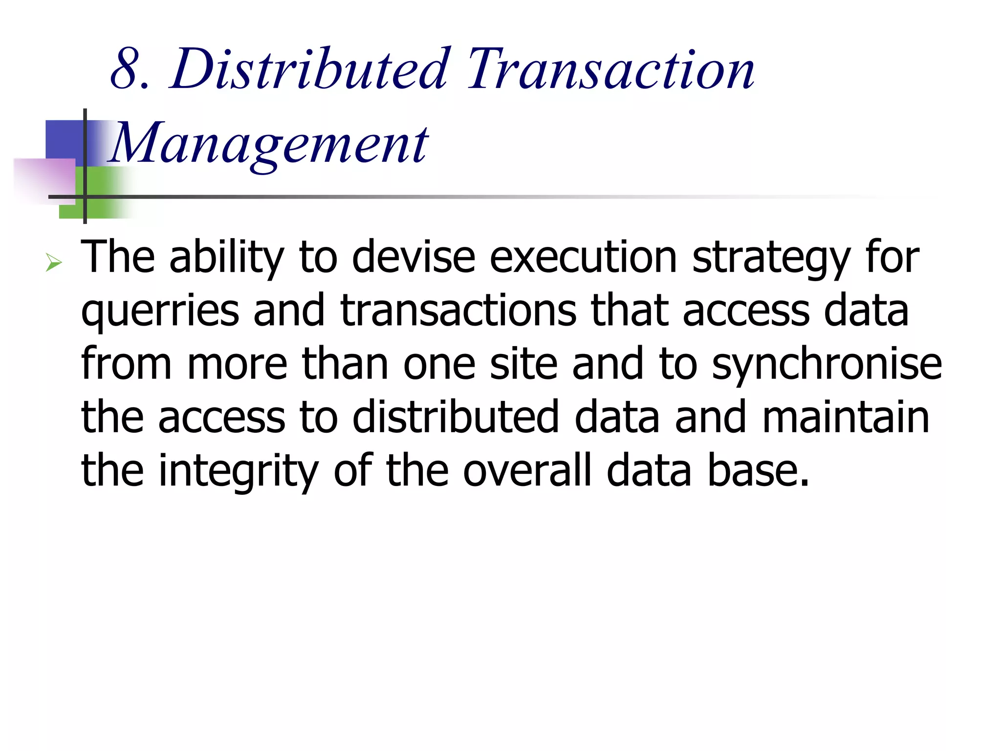 Introduction to distributed database | PPT