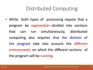 Comprehensive Introduction to Distributed Systems: Concepts, Design ...