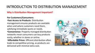 Distribution Management Overview INTRODUCTION TO DISTRIBUTION MANAGEMENT.pptx