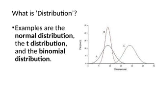 INTRODUCTION TO DISTRIBUTIONS AND THE NORMAL DISRITIBUTION.pptx