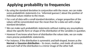 Conjunction Distribution INTRODUCTION TO DISTRIBUTIONS AND THE NORMAL DISRITIBUTION.pptx