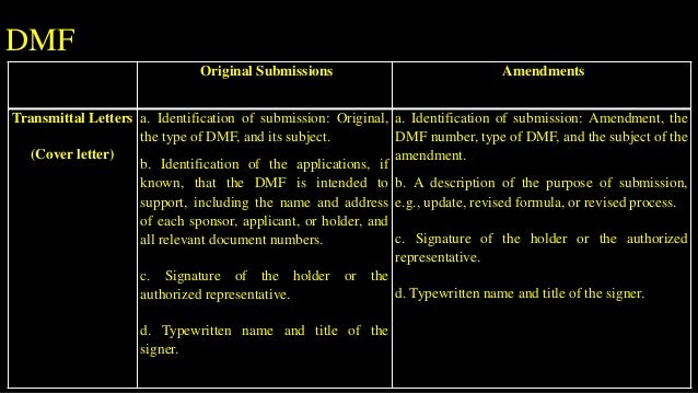 Dmf cover letter