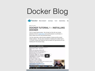 Docker Blog
 