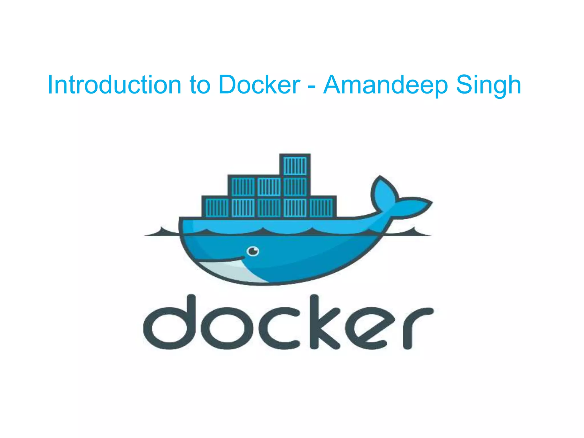 Introduction to docker | PPT