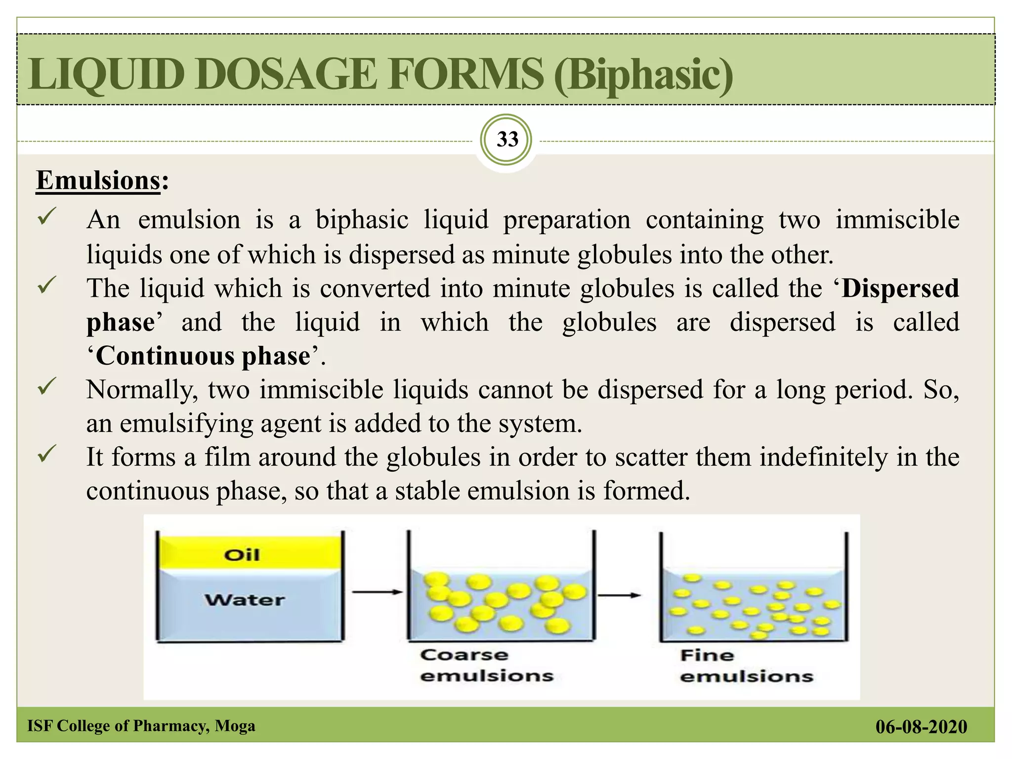 Introduction to dosage form | PPTX