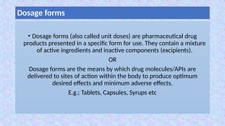 Introduction to dosage forms.pptx.pharmacy | PPTX