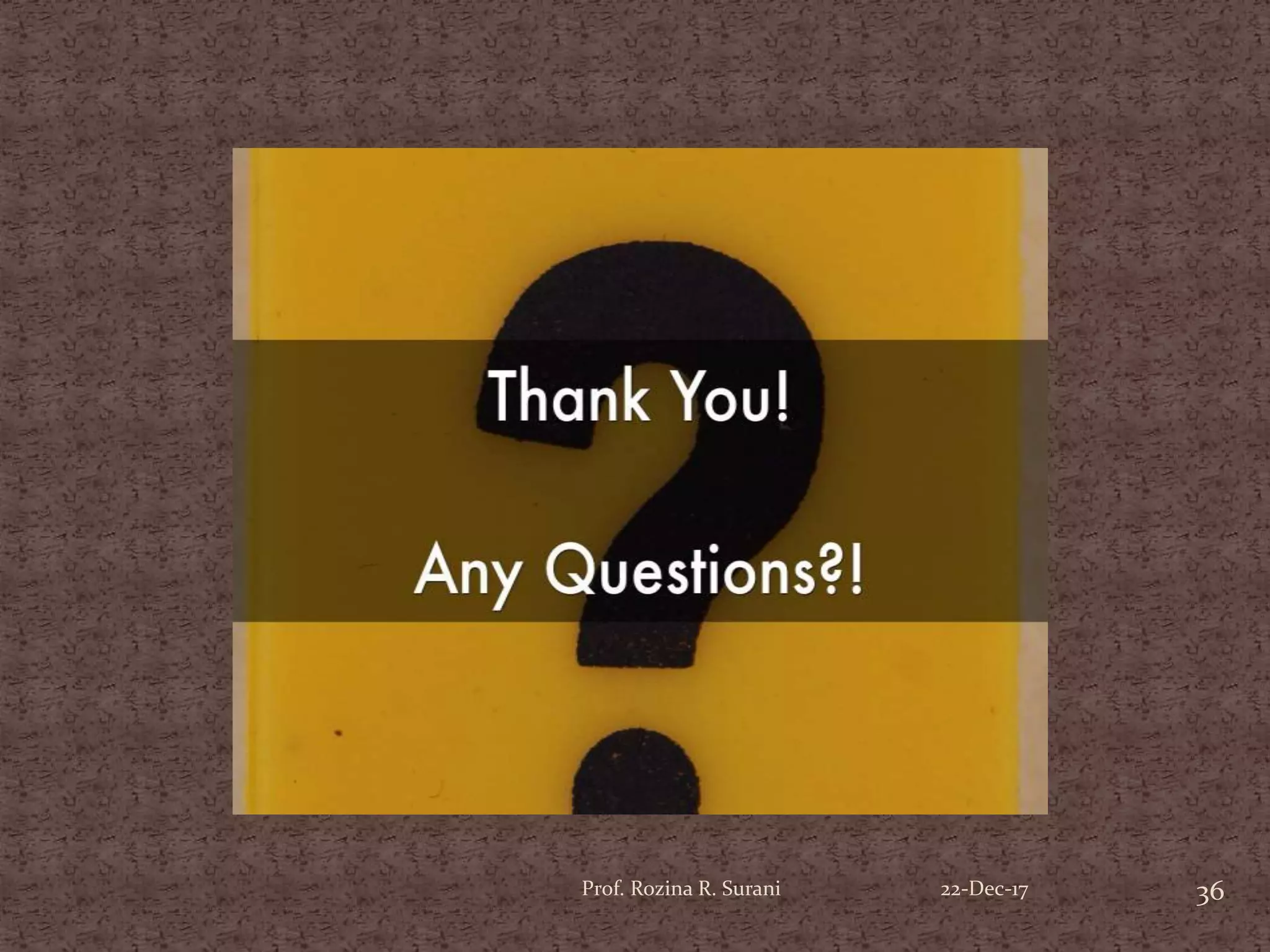 36Prof. Rozina R. Surani 22-Dec-17
 