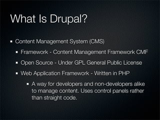 Drupal 5 Code Introduction To Drupal | PDF