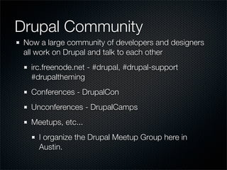 Drupal Team Introduction To Drupal | PDF