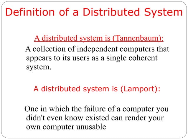 Introduction to Distributed System | PPTX